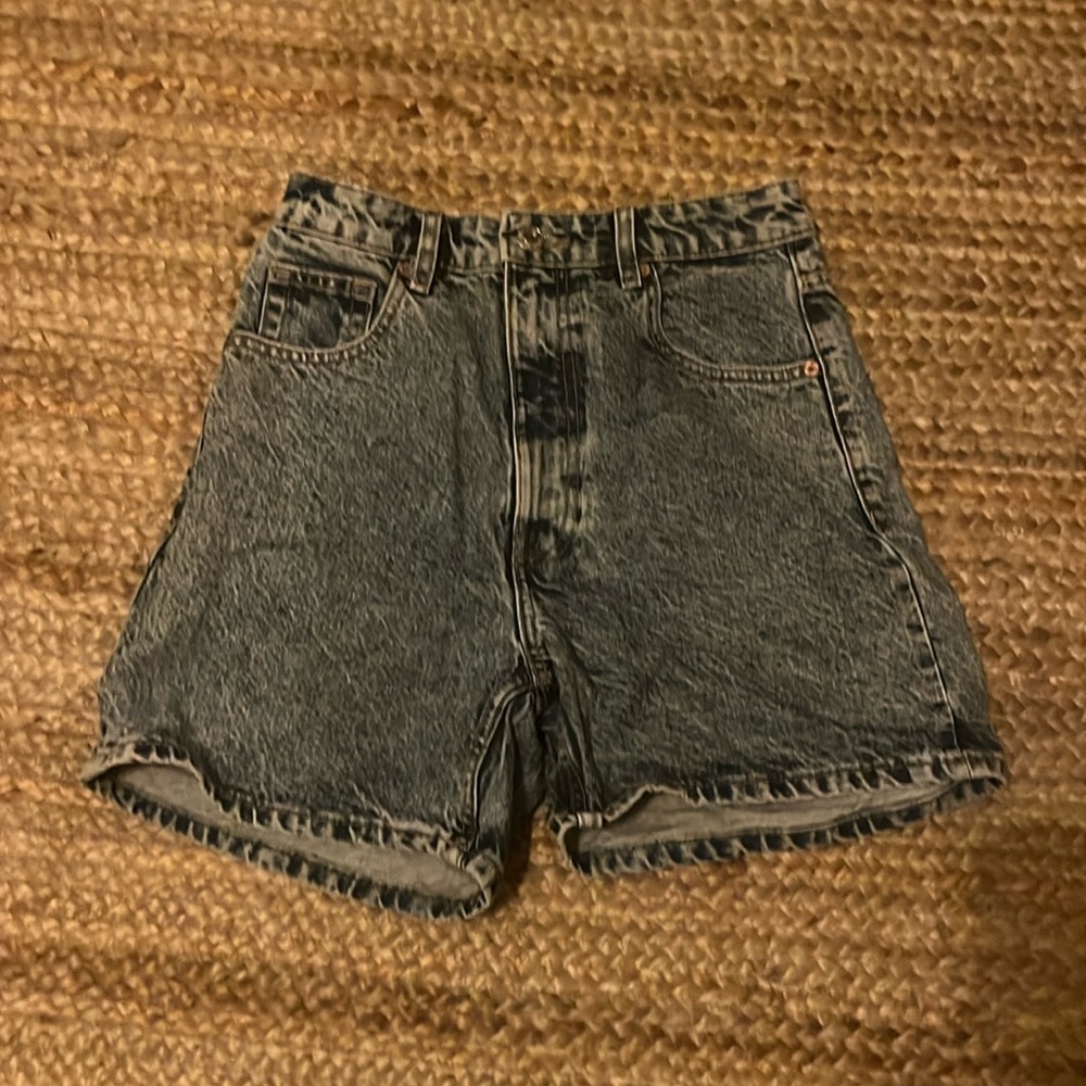 COPY - High waisted mom blue denim Zara shorts